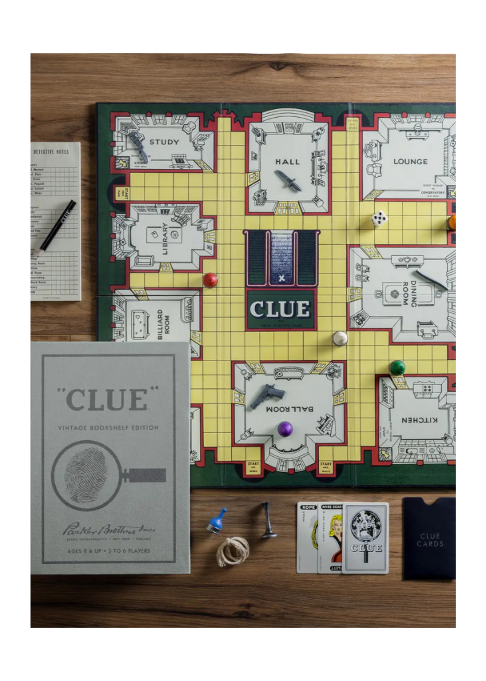 WS Game Company -  Clue Vintage Bookshelf Edition