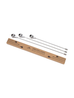 A Bar Above Bar Spoons, Stainless 3-Piece Spiral Handle, Multi Length