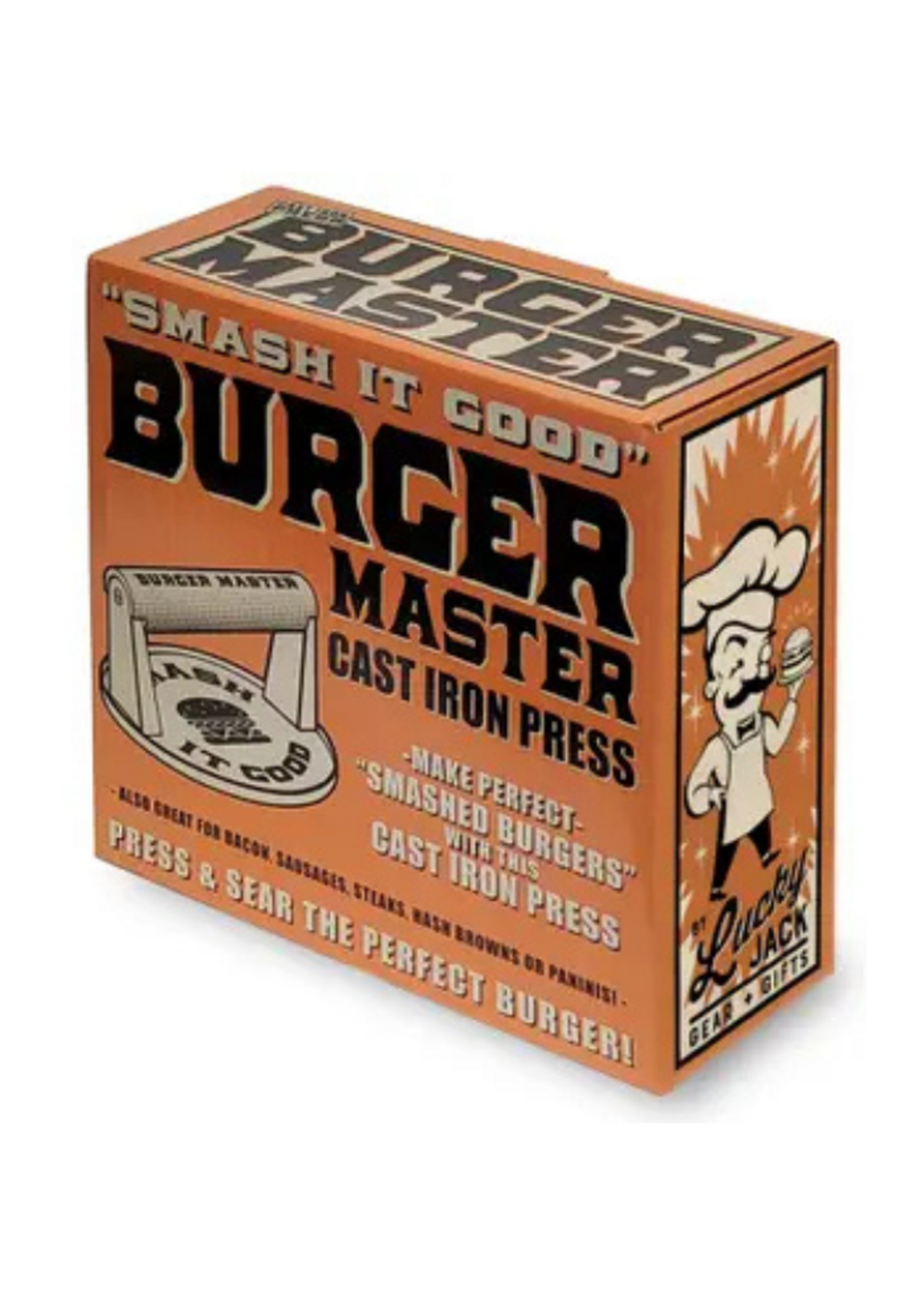Lucky Jack -  Burger Master – Cast Iron Grill Press
