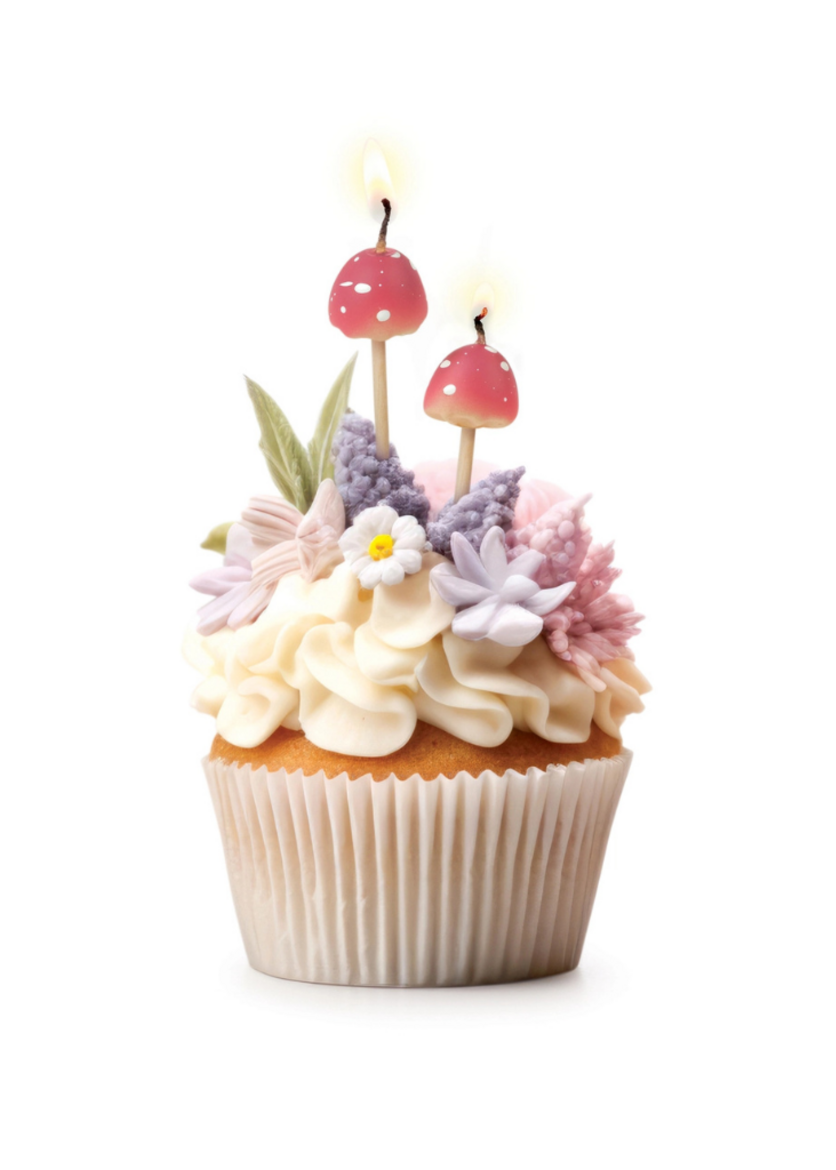 Fred Fred & Friends Woodland Wicks - Mushroom Birthday Candles - Set of 10