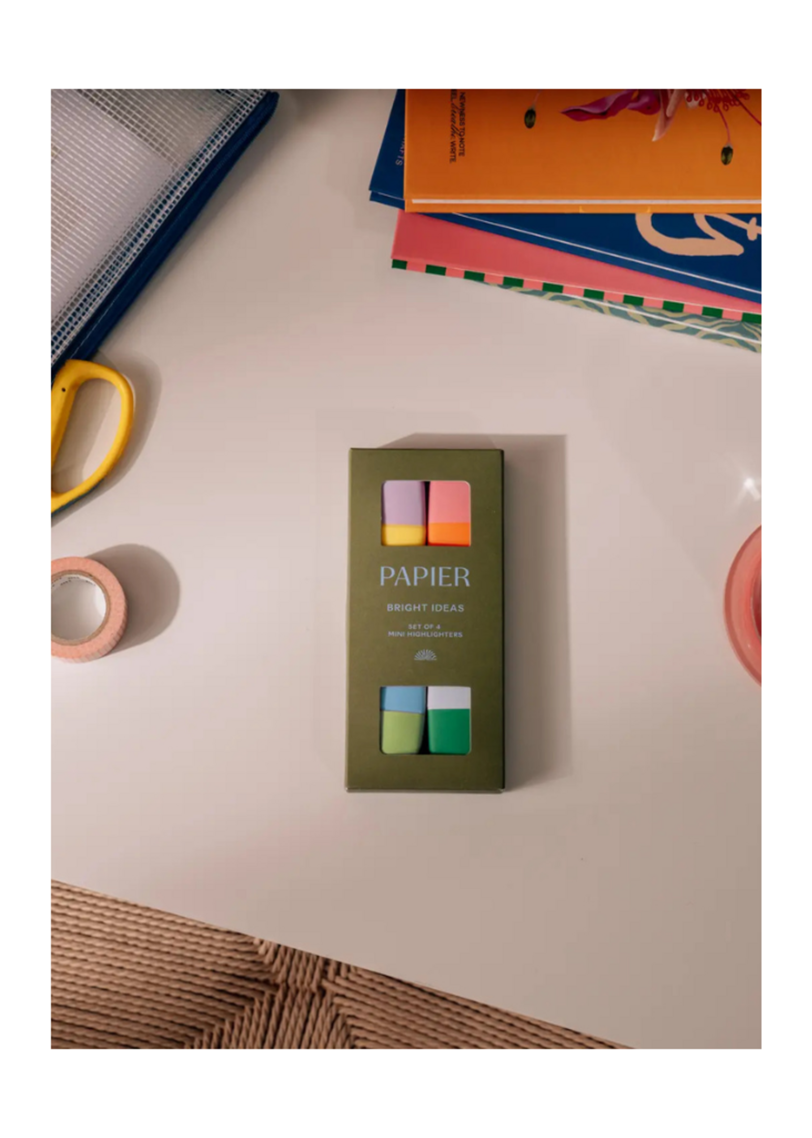 Papier Papier High Energy Bright Ideas Mini Highlighters Set of 4