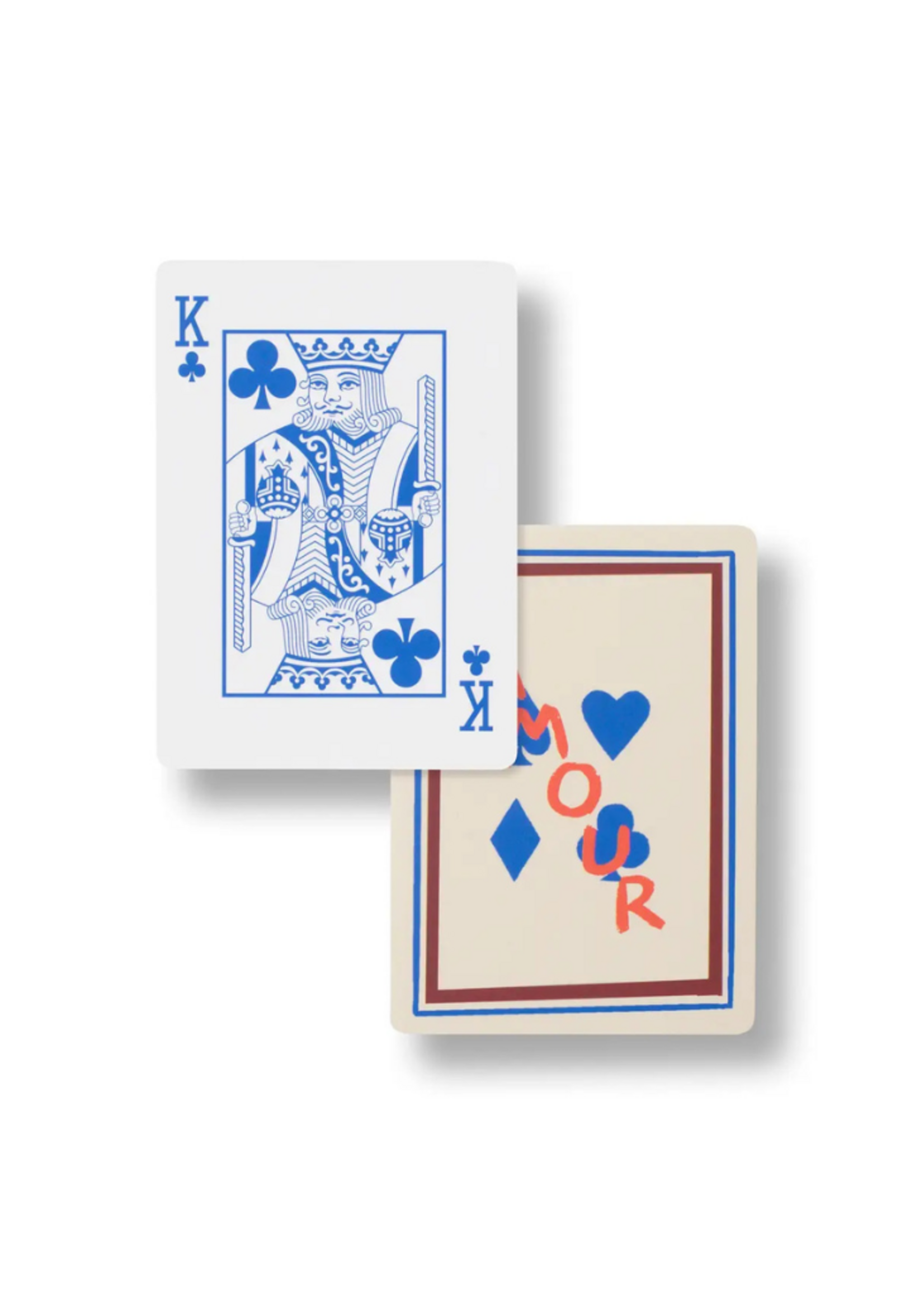 Papier Papier Playing Card Game, Set of 2 - Suits & Stripes