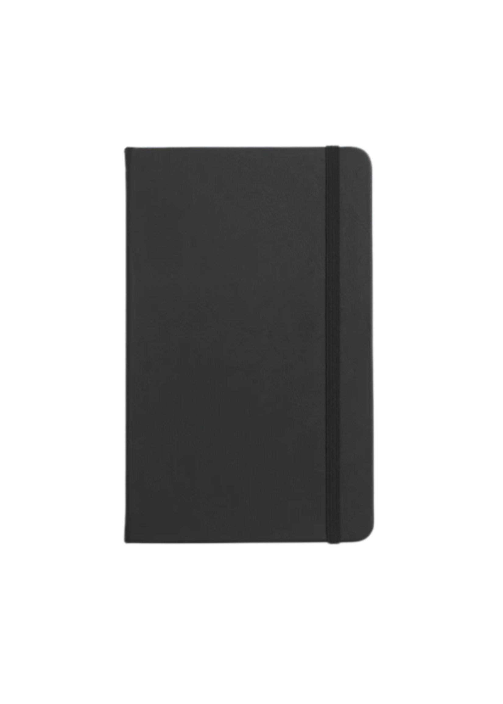 Papier Papier Lined Notebook, Pu Leather, Hardcover - Everyday, Black