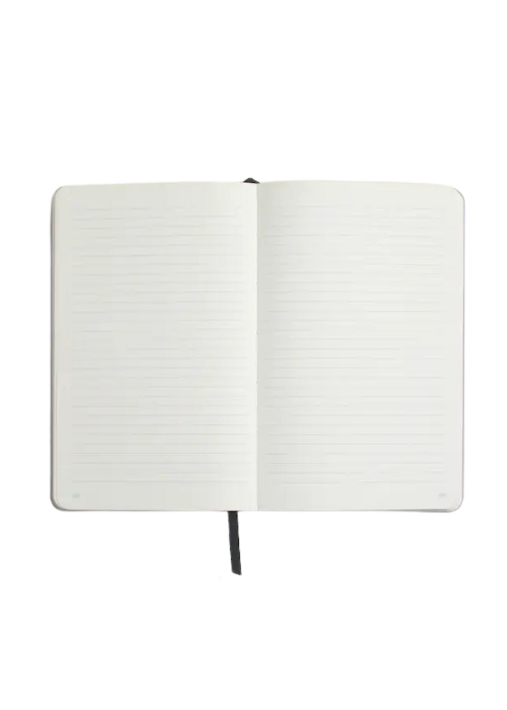 Papier Papier Lined Notebook, Pu Leather, Hardcover - Everyday, Black