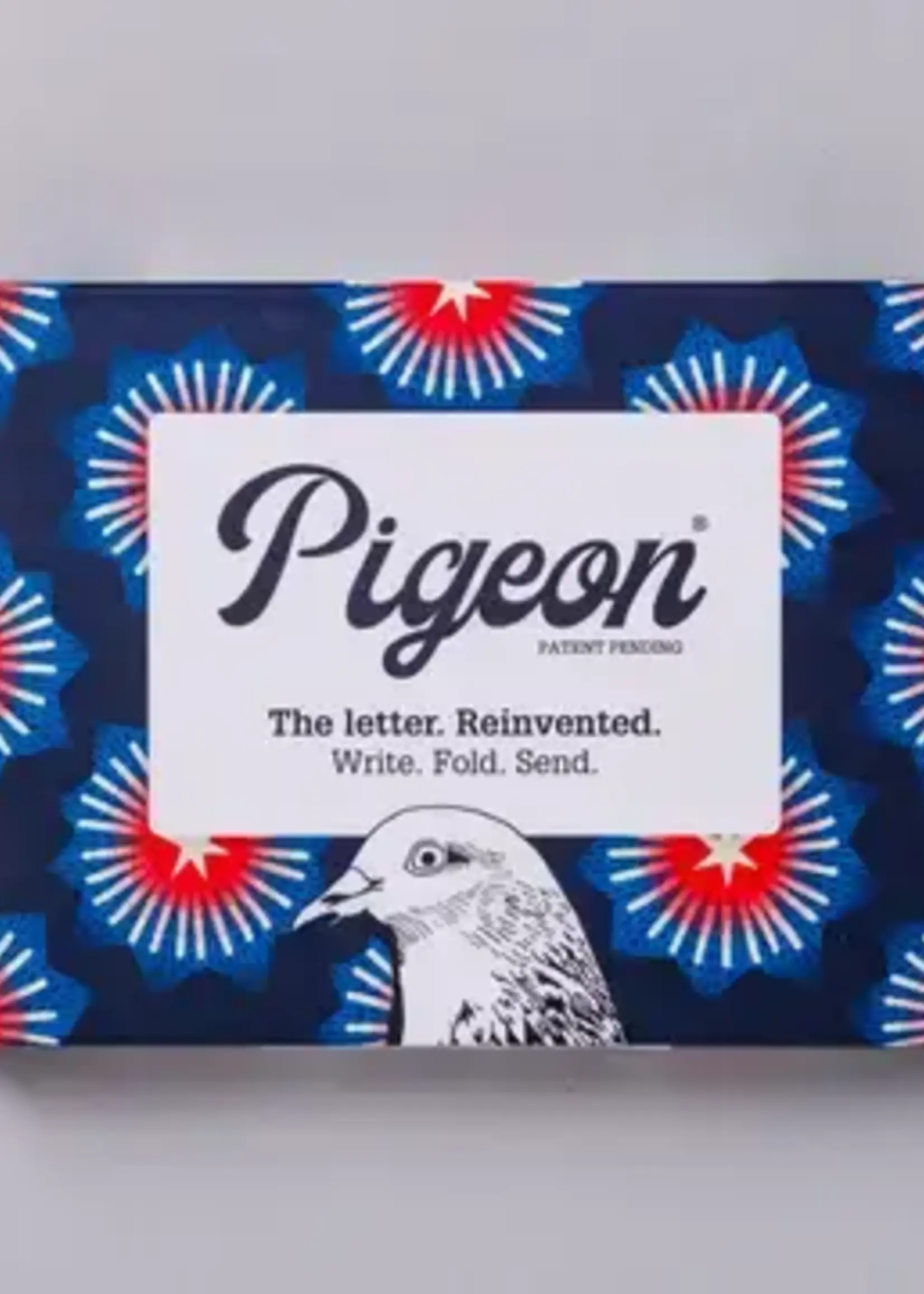 Pigeon Pigeonposted  - Starburst Pigeons Letter & Envelope in One