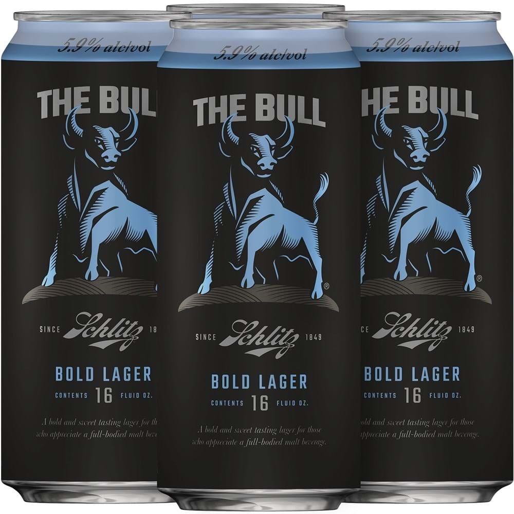 Bull Schlitz Malt 16oz Can