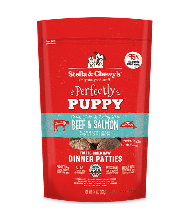 Stella & Chewy's® Stella & Chewy's® Beef & Salmon Perfectly Puppy Freeze-Dried Dinner Patties