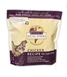 Steve's Real Food Steve's Real Food Freeze Dried Dog & Cat Food Nuggets Chicken Diet 1.25lb