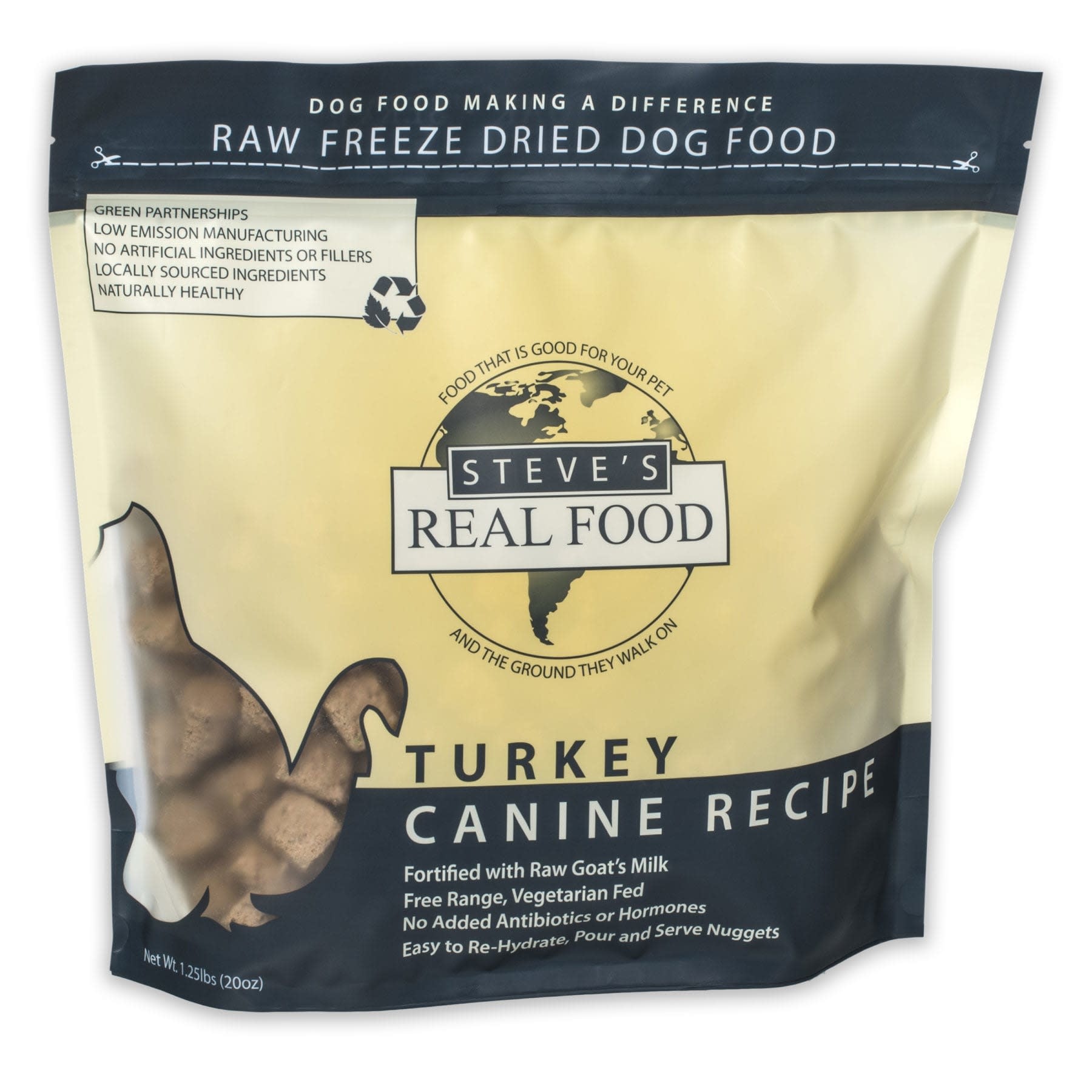 Steve's Real Food Freeze Dried Turkey Diet 1.25lb - The PawStand® 