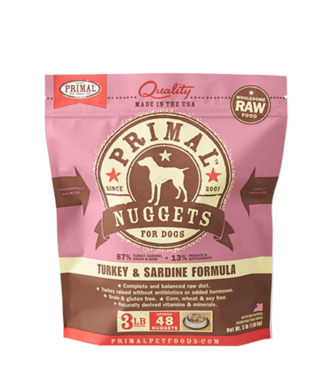 Primal Pet Foods Primal Raw Frozen Canine Turkey & Sardine Formula