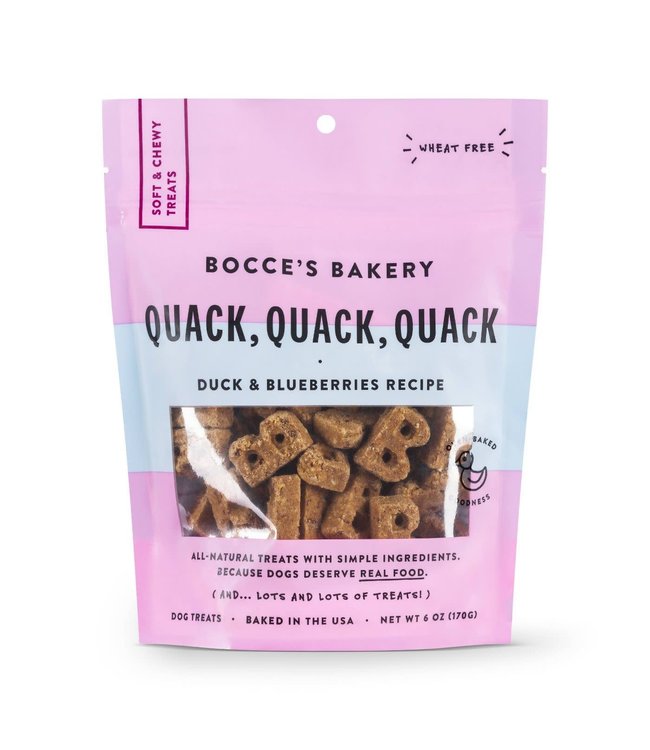 Bocce's Bakery Bocce Bakery Soft & Chewy Quack Quack Duck 6 oz