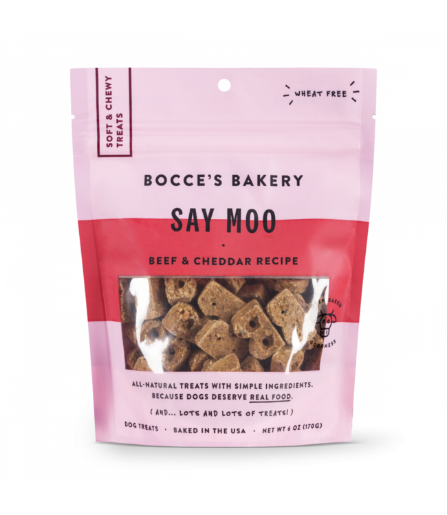 Bocce's Bakery Bocce Bakery Soft & Chewy Say Moo 6 oz