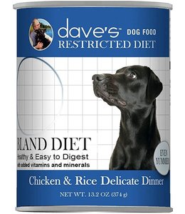 Dave's Pet Food Dave's Pet Food™ Restricted Bland Chicken & Rice Can 13.2oz