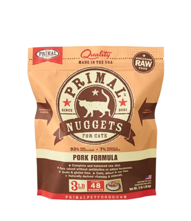 Primal Pet Foods Primal Frozen Raw Cat Food - Pork 3lb