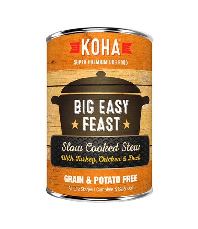 Koha Koha Big Easy Feast Slow Cooked Stew Turkey, Chicken, & Duck 12.7 oz