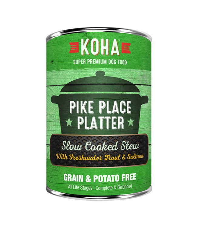 Koha Koha Pike Place Platter Slow Cooked Stew Beef & Salmon 12.7 oz