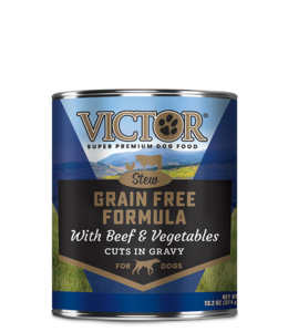 Victor Pet Food VICTOR® Grain Free Formula with Beef and Vegetables Cuts in Gravy 13.2oz