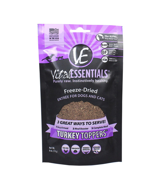 Vital Essentials® Vital Essentials® Freeze-Dried Topper Turkey 6 oz