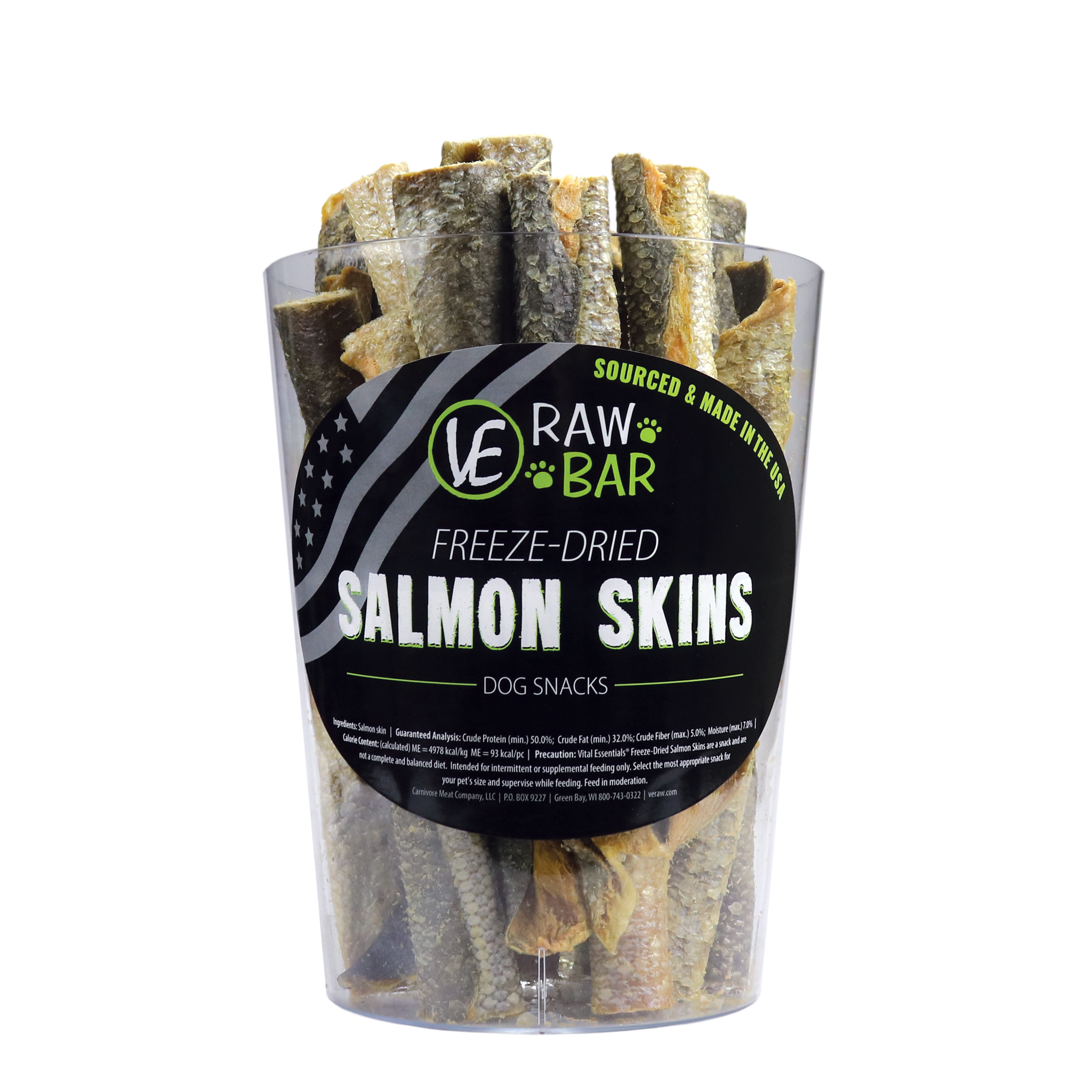 Vital Essentials® FreezeDried Salmon Skin Single The PawStand®
