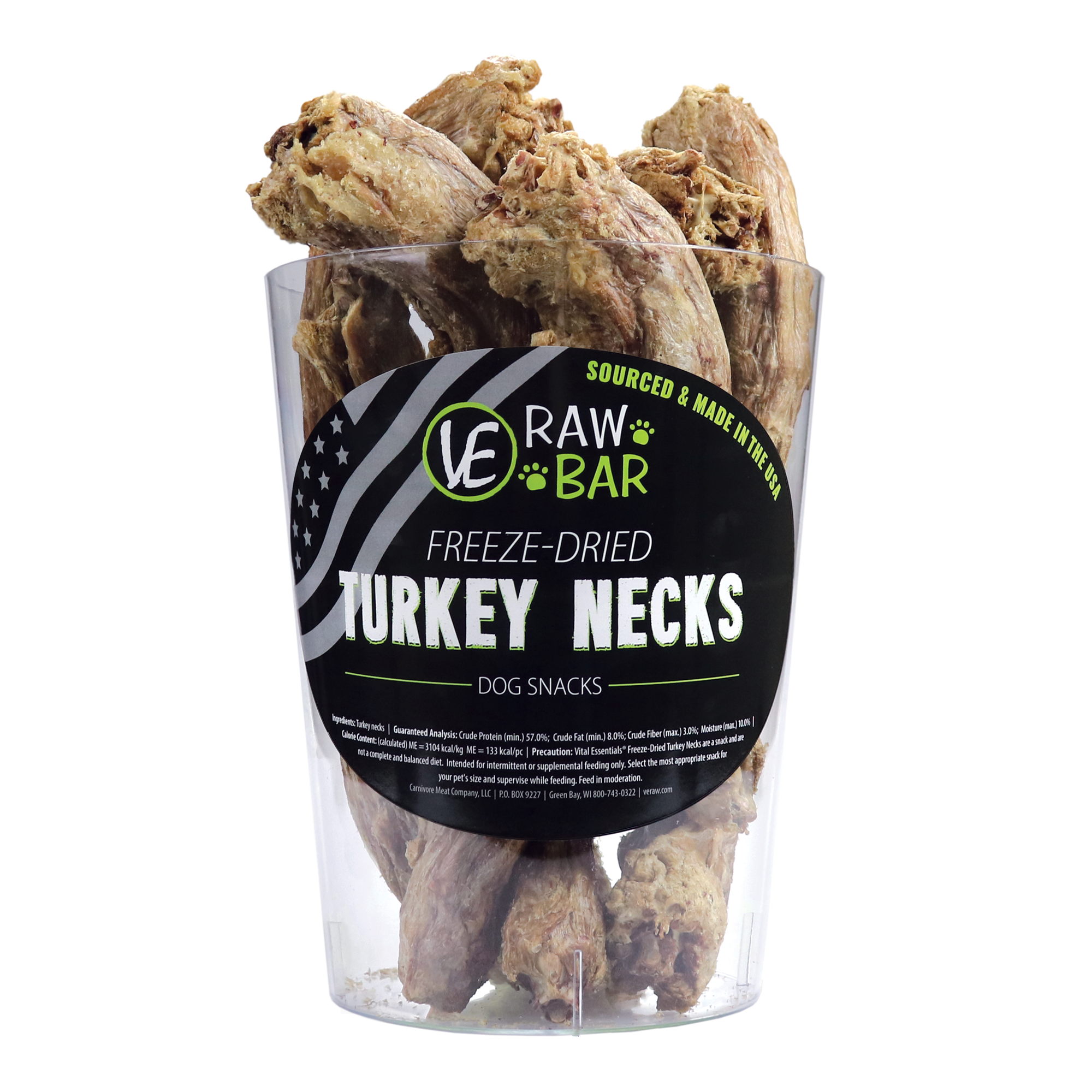 Vital Essentials Raw Bar Freeze Dried Turkey Neck Single