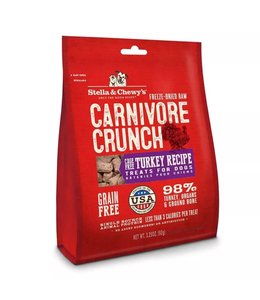 Stella & Chewy's® Stella & Chewy's® Freeze Dried Raw Grain Free Carnivore Crunch Turkey Recipe Dog Treats 3.25 Oz