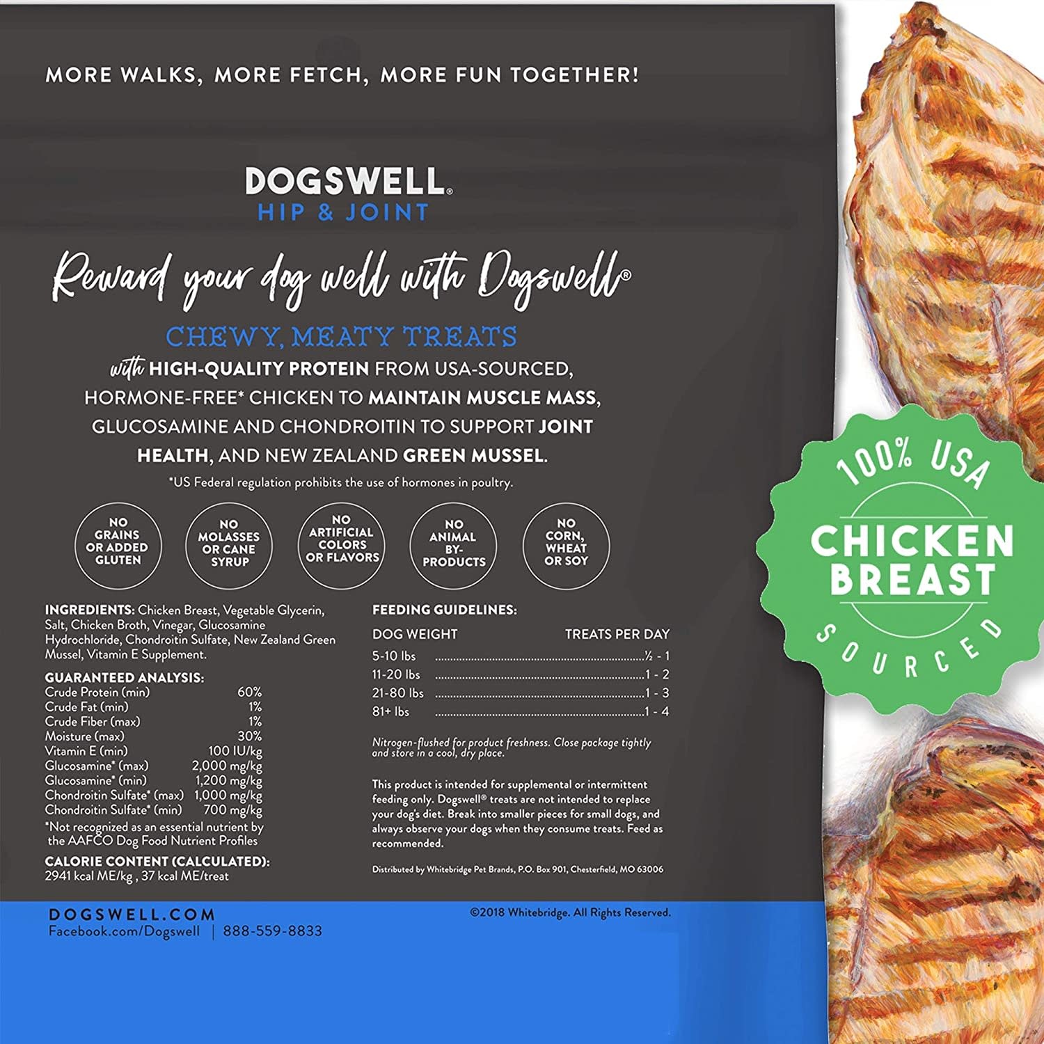 Dogswell Jerky Hip & Joint Chicken 12 oz The PawStand®
