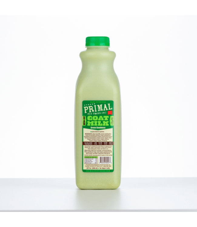 Primal Pet Foods Primal™ Raw Goat Milk Green Goodness for Cat & Dog 32 Oz
