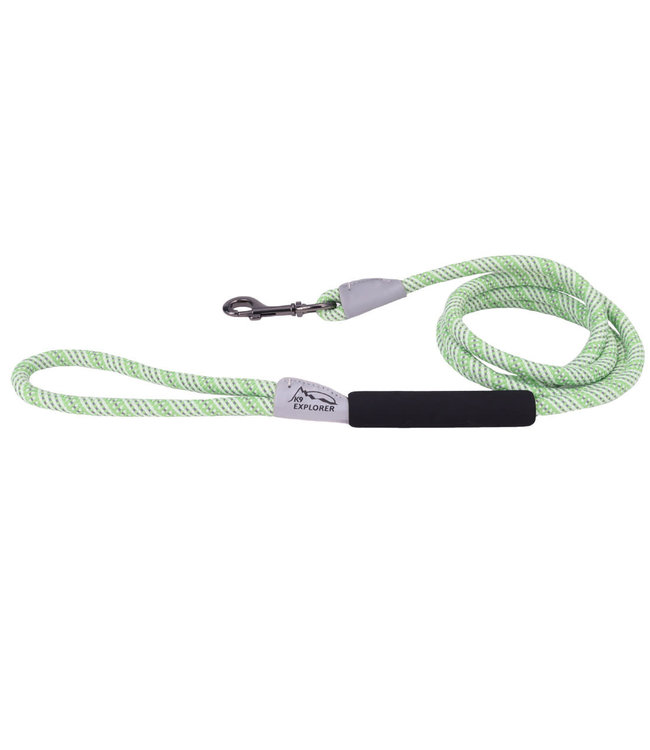 Coastal Pet Products Coastal K9-Explorer Brights Reflective Rope Snap Leash 6' Meadow