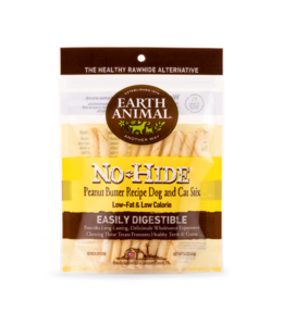 Earth Animal Earth Animal No Hide Peanut Butter Chew Stix 10 Pack