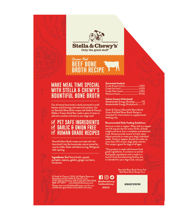 Stella & Chewy's® Bone Broth Beef 16 oz The PawStand®