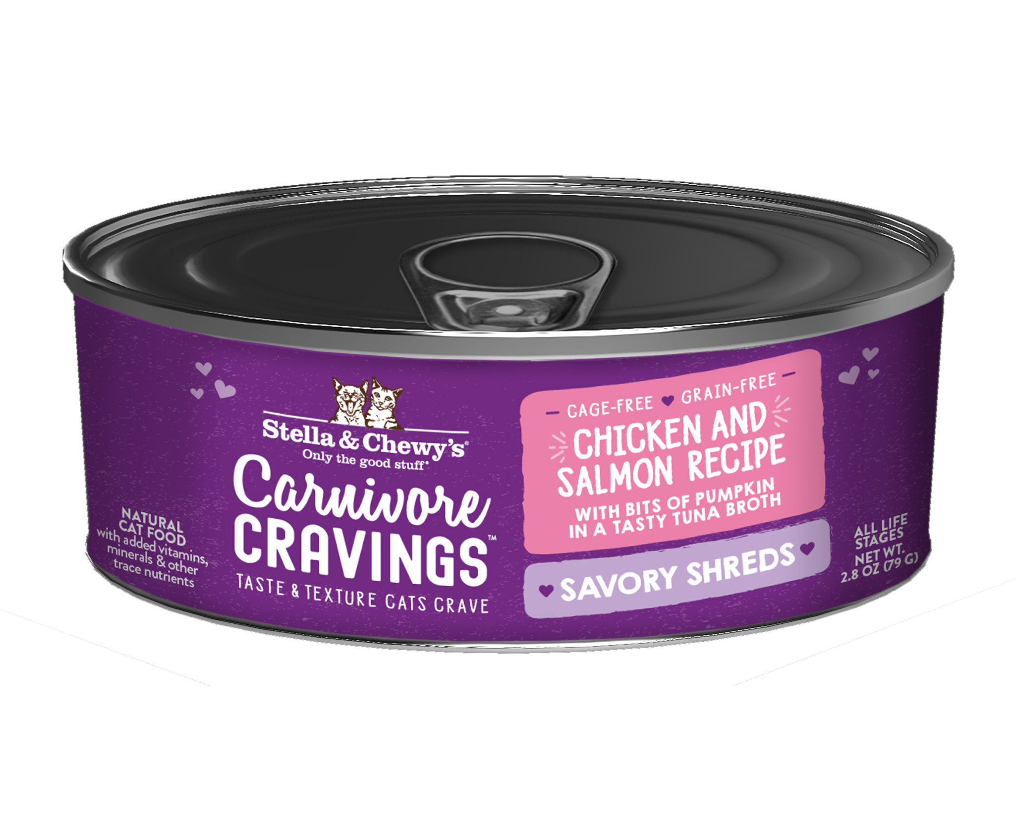 Stella & Chewy's® Cat Wet Carnivore Cravings Shreds Chicken & Salmon The PawStand®