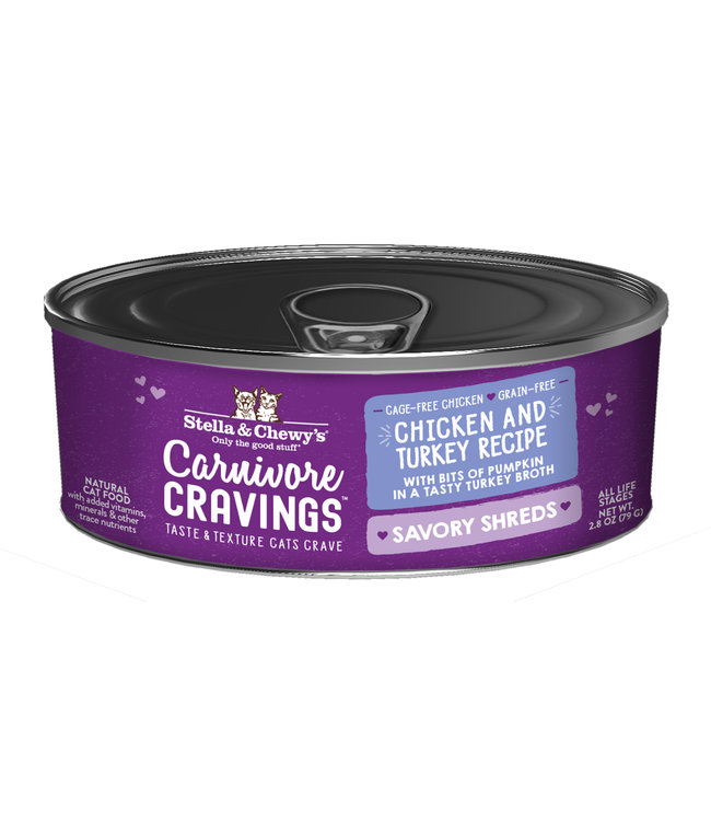 Stella & Chewy's® Stella & Chewy's® Cat Wet Carnivore Cravings Shreds Chicken & Turkey 2.8 oz