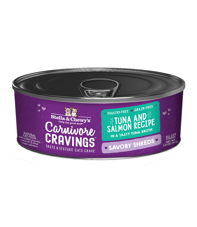 Stella & Chewy's® Stella & Chewy's® Cat Wet Carnivore Cravings Shreds Tuna & Salmon 2.8 oz