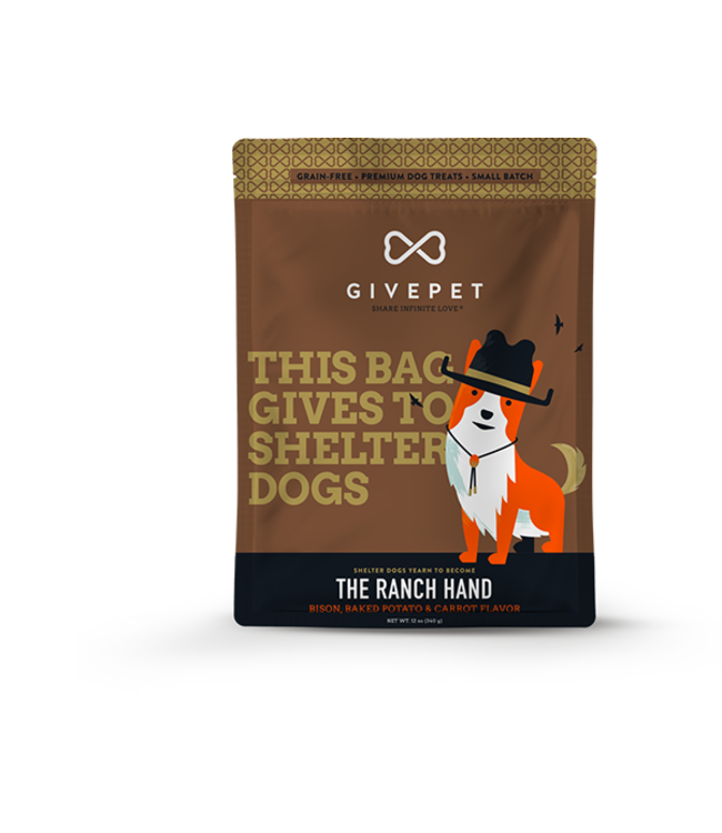 GivePet LLC Givepet Dog Treat Biscuit Ranch Hand 12 oz