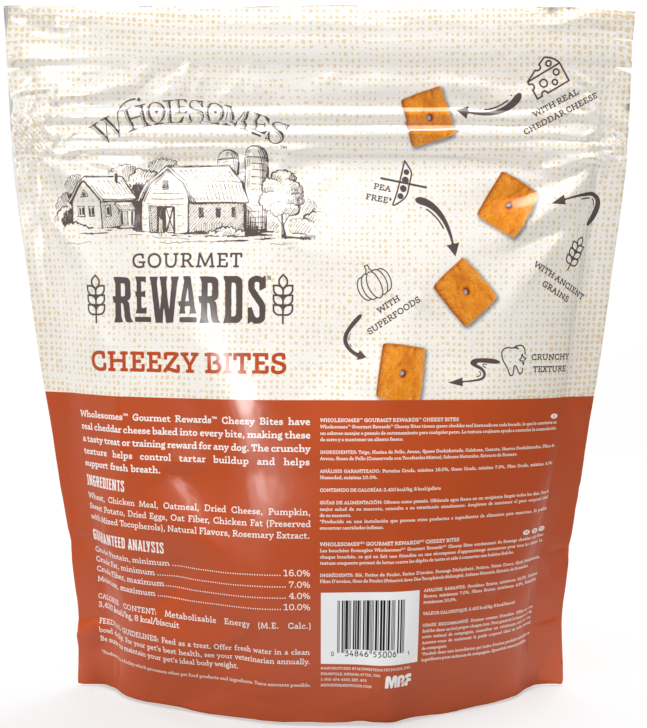 Wholesomes™ Gourmet Rewards™ Cheezy Bites Wholesomes™ Gourmet Rewards™ Cheezy Bites