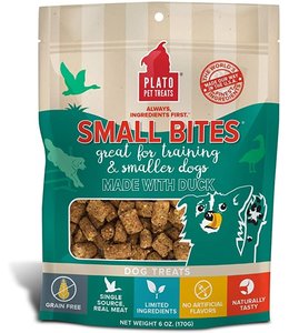 Plato Pet Treats Plato Pet Treats® Small Bites® Grain Free Duck Meaty Morsel Dog Treats 6 Oz