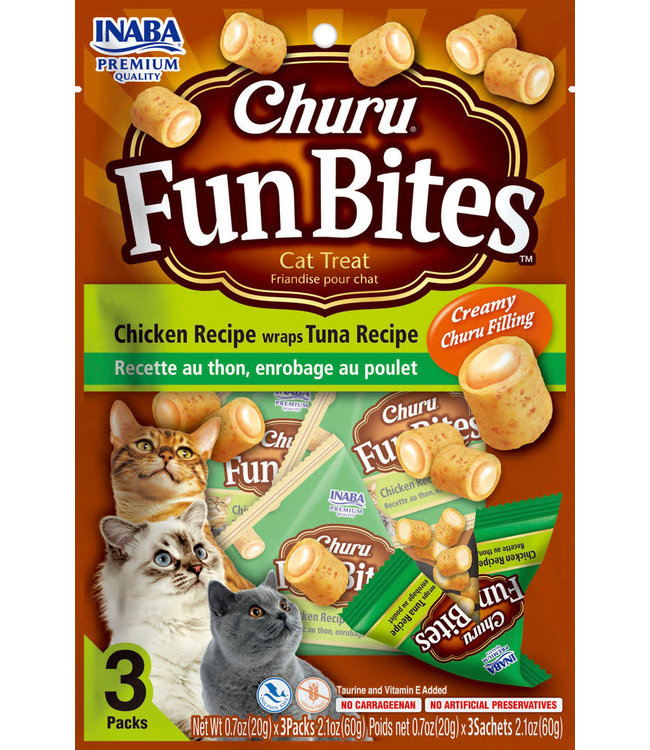 Inaba Ciao Inaba Ciao Cat Churu Fun Bites Chicken & Tuna 2.1 oz