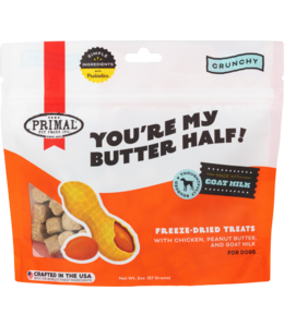 Primal Pet Foods Primal FD You're My Butter Half Chicken Peanut Butter Goat Milk 2 oz