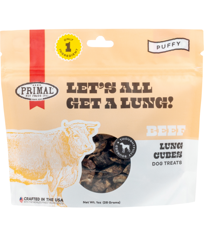 Primal Pet Foods Primal Dehydrated Let's All Get A Lung Beef 1 oz