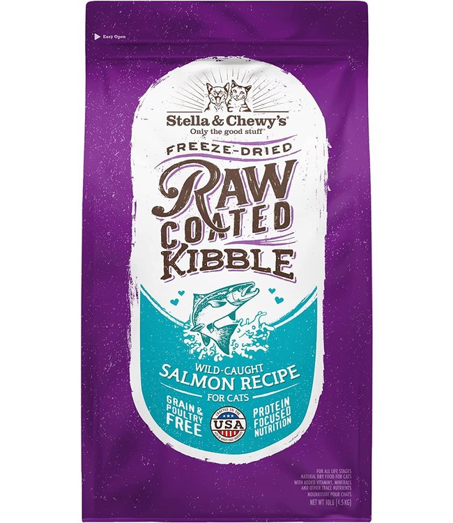 Stella & Chewy's® Stella & Chewy's® Cat Grain Free Freeze-Dried Raw Coated Kibble Wild-Caught Salmon 10lbs