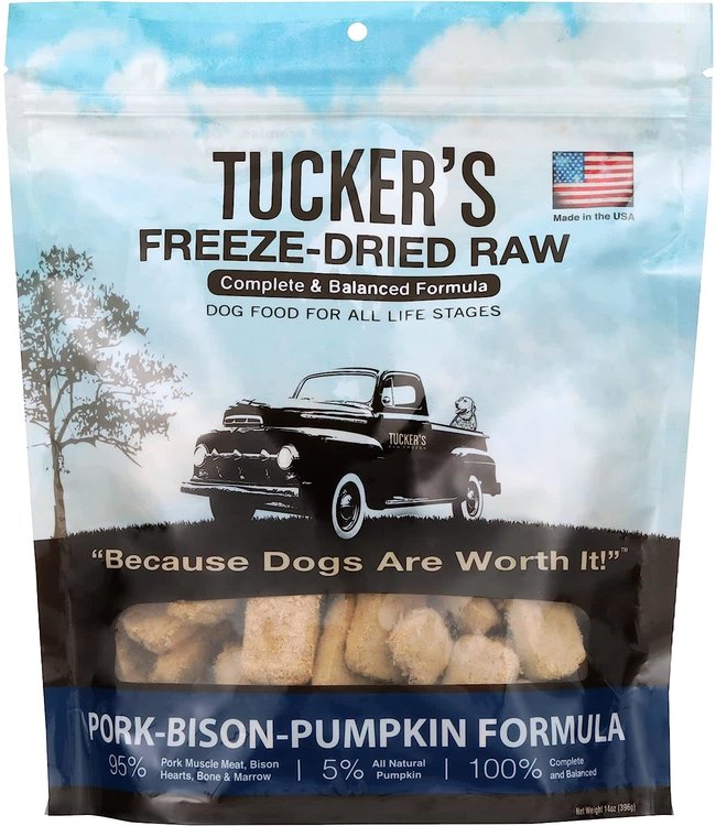 Tucker's Raw Frozen Tucker's Freeze-Dried Pork Bison Pumpkin 14 oz