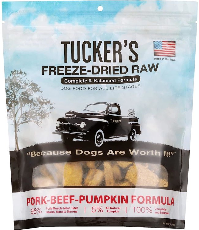 Tucker's Raw Frozen Tucker's Freeze-Dried Pork Beef Pumpkin 14 oz