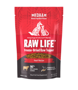 Koha Koha Freeze-Dried Raw Topper Beef for Dogs and Cats 8oz