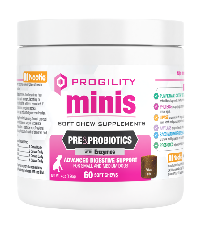 Nootie Nootie Progility Mini Digestive Aid 60 Count
