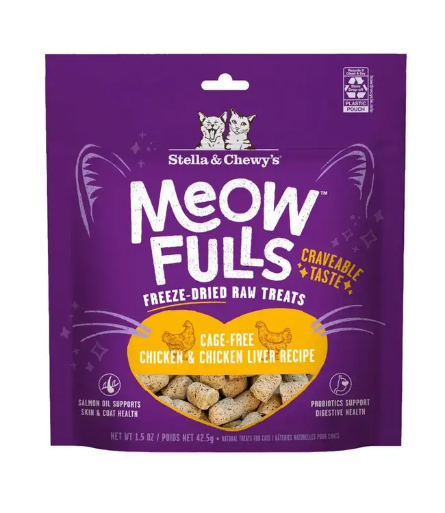 Stella & Chewy's® Stella & Chewy's® Meowfulls Chicken & Chicken Liver Cat Treats 1.5 OZ