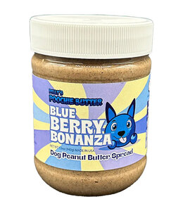 Poochie Butter Poochie Butter Nut Butter Jar Blueberry Jam Butter 12 oz