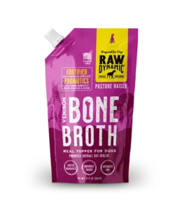 Raw Dynamic Raw Dynamic Frozen Venison Bone Broth for Dogs 12 OZ