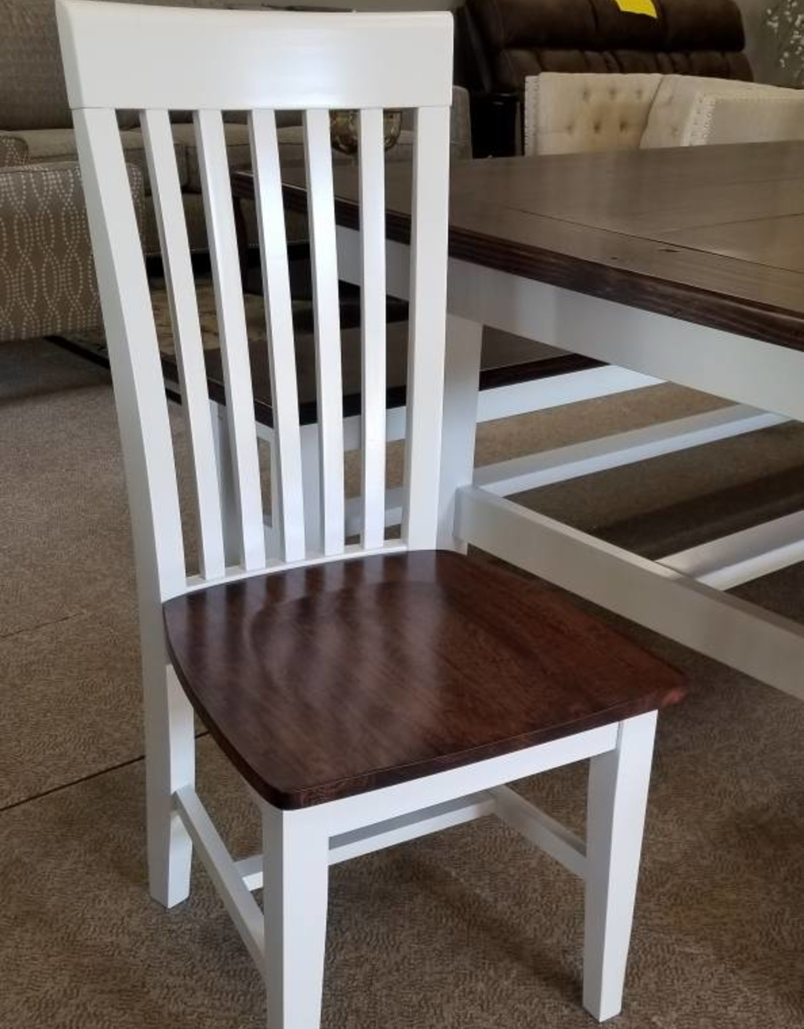 Whitewood Mission Style Chair  - W/ Stock Finish