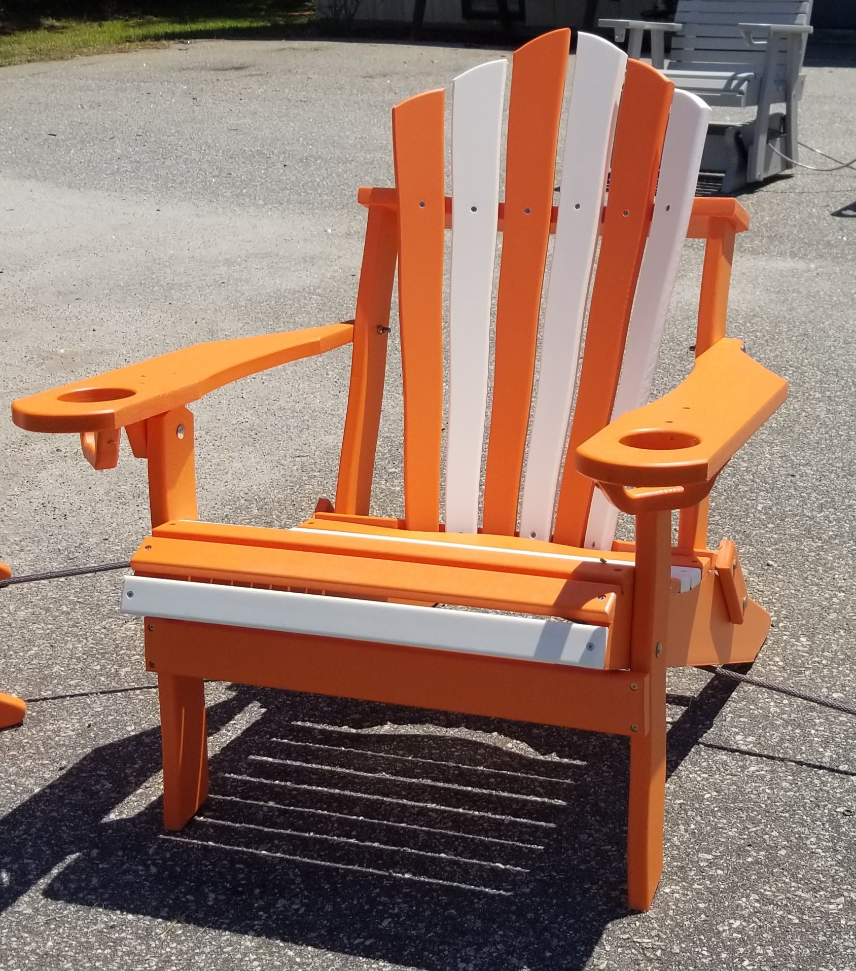 Folding Adirondack chair w/ Built-in Cupholders- 19 colors available