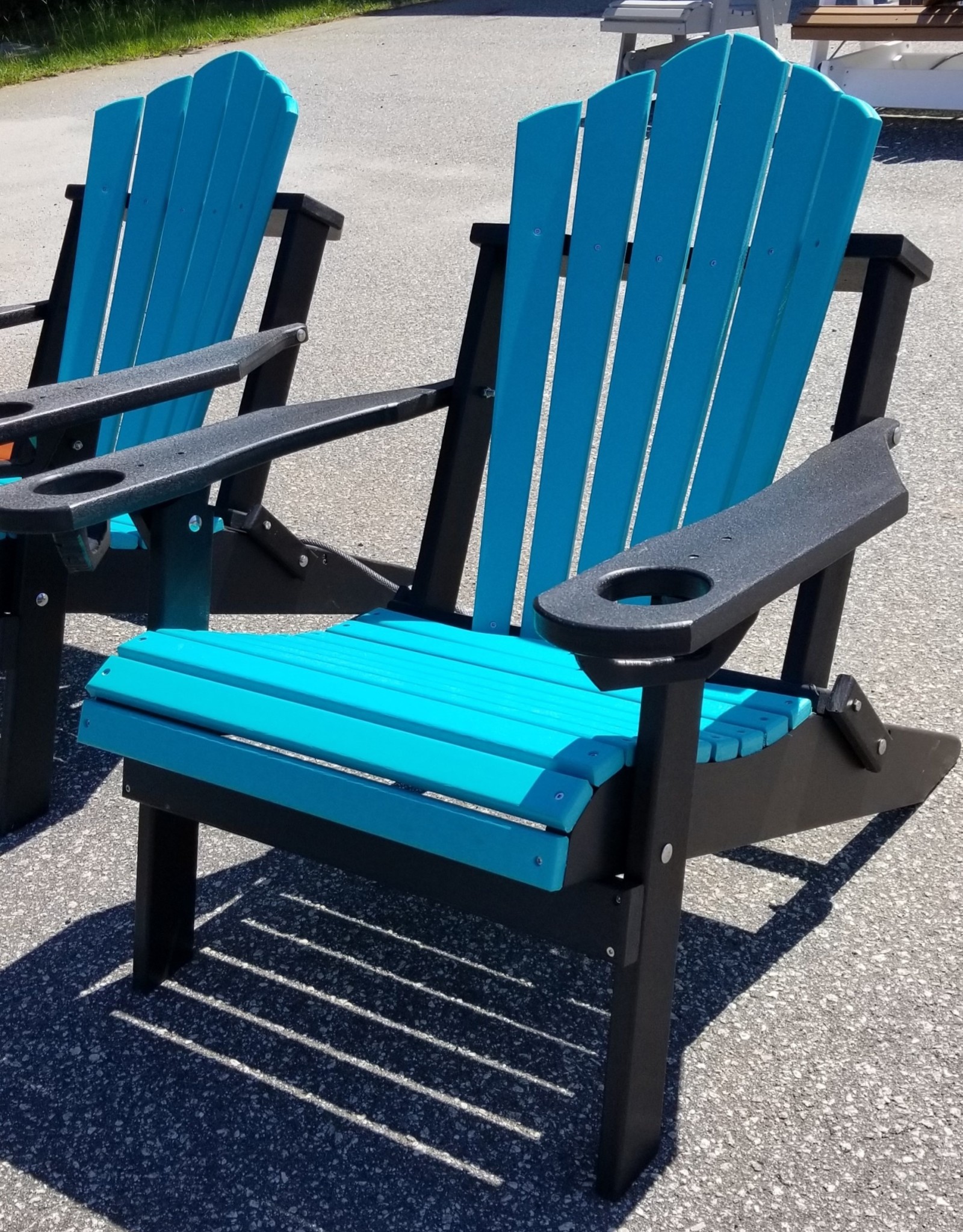 HDM Outdoor Folding Adirondack chair w/ Built-in Cupholders- 19 colors available!